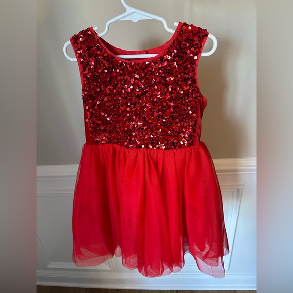 Cat & Jack Sleeveless Sequin Bodice Hi-Lo Tulle Skirt Dress size XS 4-5 - Picture 10 of 11
